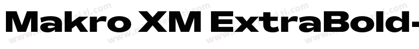 Makro XM ExtraBold字体转换